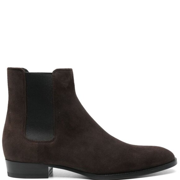 Saint Laurent Chelsea Wyatt Suede Ankle Boots IT 42.5 Men - Picture 1 of 4